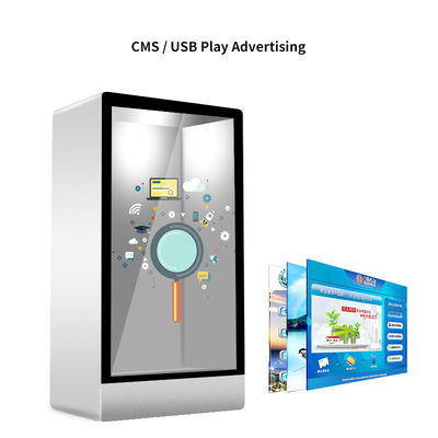 43'' Transparent Showcase Box 3D Touch Screen Multimedia Win7 Win8 Win10 Android Optional