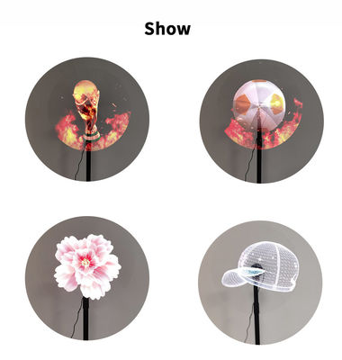 42cm 384 Mini 3D Hologram Fan Display TF Card Wifi 1024x384 3D Holographic Advertising Projector