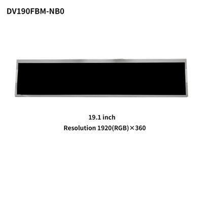 BOE 19.1 Inch Stretched LCD Display DV190FBM-NB0 TFT 300 Nits LVDS 1920x360 2K