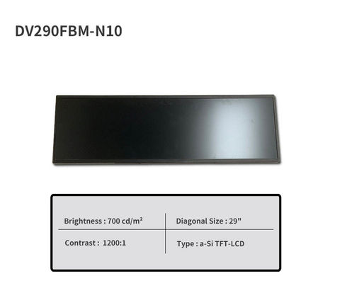 29 Inch BOE DV290FBM-N10 High Brightness 700nits Stretched Lcd Display LVDS 1920x540 2K