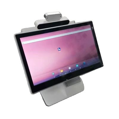 Attendance Machine LCD Digital Signage 13.3 Inch Time Attendance Dual Screen Pos System Android Face Recognition