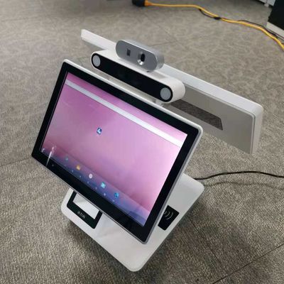 Attendance Machine LCD Digital Signage 13.3 Inch Time Attendance Dual Screen Pos System Android Face Recognition