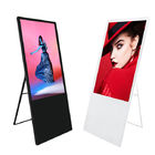 China Foldable LCD Digital Signage 1000 Nits Portable Mobile Digital Poster 32 Inch 42 Inch for sale