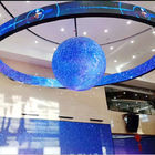 China P3 LED Display Screen Round Sphere LED Display Indoor 1M For Commercial Exhibition for sale