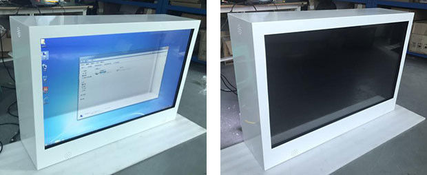 43'' Transparent Showcase Box 3D Touch Screen Multimedia Win7 Win8 Win10 Android Optional 0