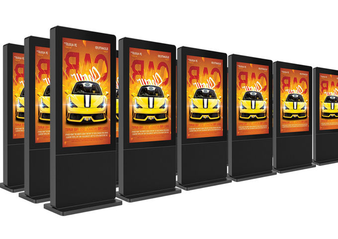 Floor Standing LCD Kiosk Displays 55 Inch LCD Screen Advertising Outdoor Waterpoof IP65 IP67 0