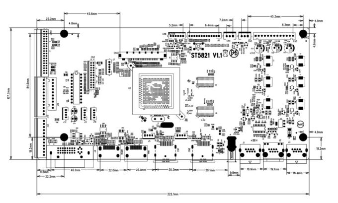 ST5821 LCD Main Board LCD Display Modules USB HDM DP Loop Vertical Splicing 4K LCD Video Wall Controller 1