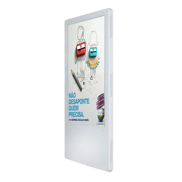 23.6 Inch Elevator Advertising Display Wall Mounted Vertical Elevator Ultra Thin Wifi Android Touch Player