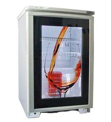 32&quot; LCD Digital Signage Transparent LCD Refrigerator Glass Door For Beverage Cooler Advertising Display