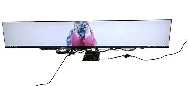 Ultra Wide Stretch Bar LCD Panel Kit 86 Inch 4K High Brightness 500nits 3840x600 V By One LCD HDMI 0
