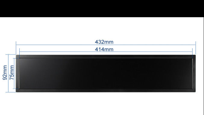 16.4 Inch Stretched Bar LCD Display 1366x238 1000nits HDMI Stretched LCD Panel 1