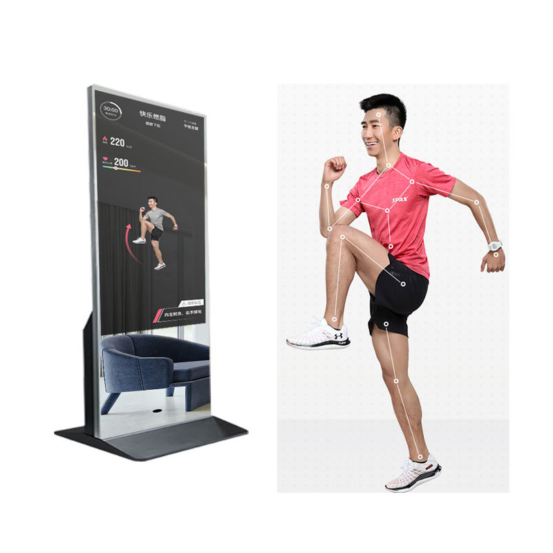 1920x1080 Home Fitness Screen Interactive Fitting Android Smart Magic Mirror Media Advertising