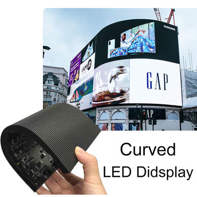 China P4 P5 P6 P3 Curved LED Panel Flexible LED Screen Wall Waterproof Outdoor Shopping Advertising